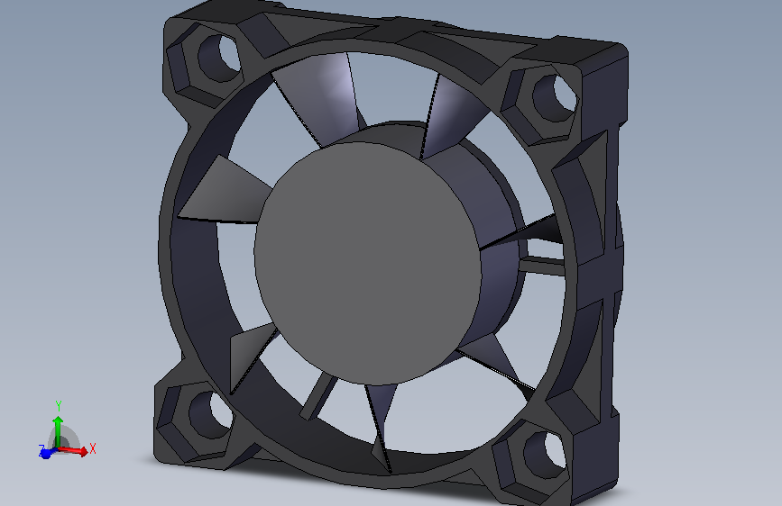 风扇User Library-40mm x 10mm fan_