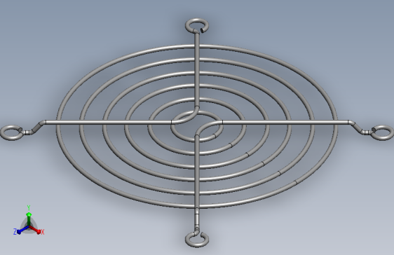 风扇罩User Library-grille ventilateur 92mm - 504 940_