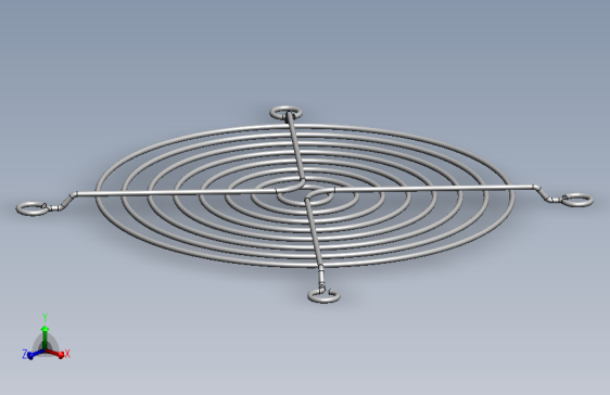 风扇罩User Library-Grille ventilateur 120mm_