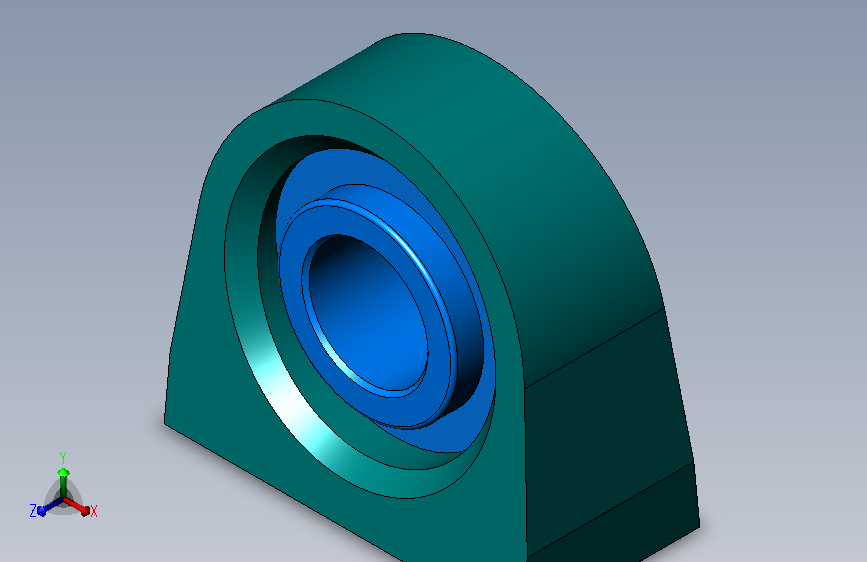 轴承座User Library-Bearing Tapped Pillow Block_
