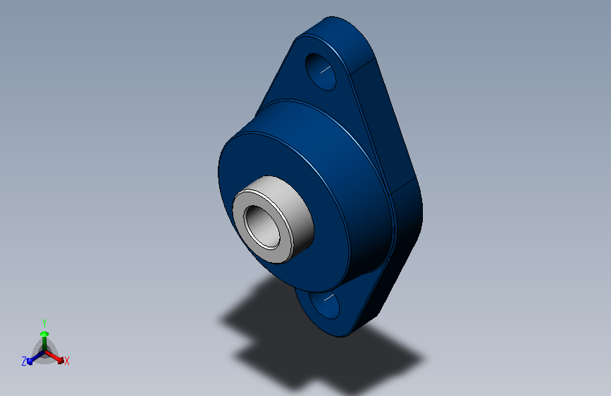 轴承座User Library-paliers appliques 2 trous nsk-rhp_