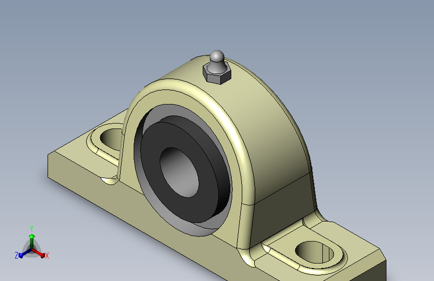 轴承座User Library-PILLOW BLOCK BEARING _50 BORE_
