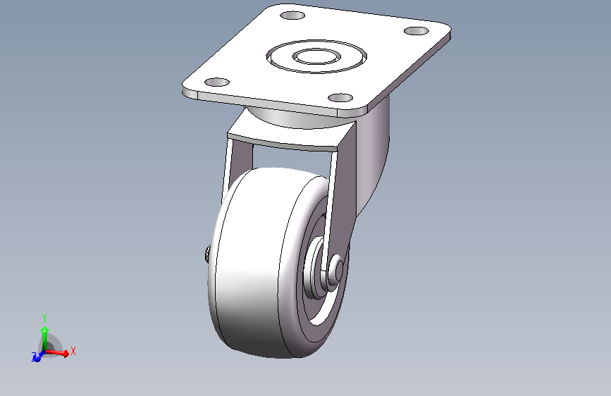 平底双刹脚轮φ65mm(3303408)