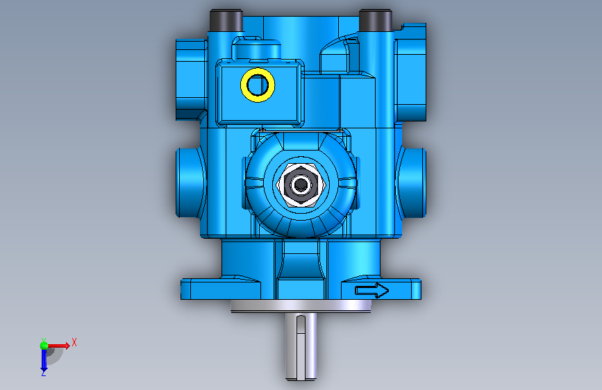 液压元件Continental Hydraulics-PVR15-DEFAULT 俯视图