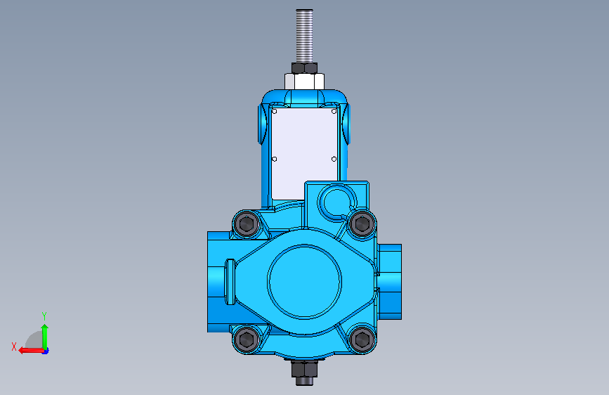 液压元件Continental Hydraulics-PVR15-DEFAULT 背面视图