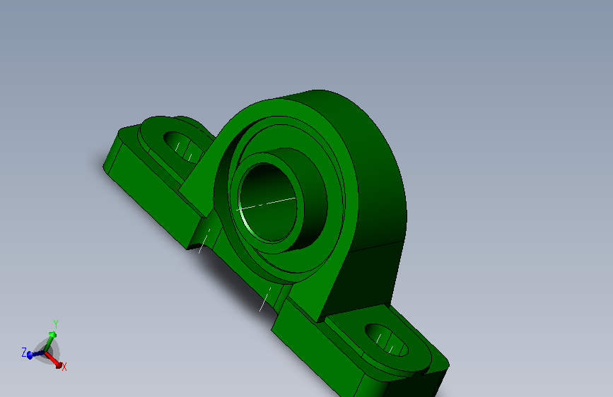 轴承座User Library-Bearing 1_00 PILLOW BLOCK_