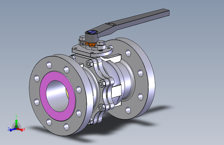 法兰连接球阀User Library-Flange C300DN100