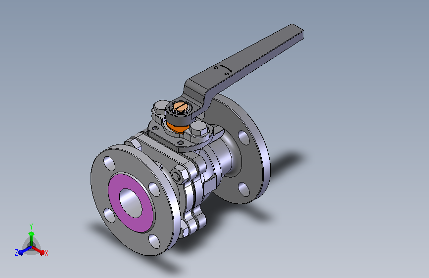 法兰连接球阀User Library-md52c150dn32-1