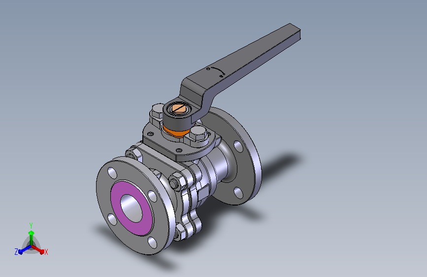 法兰连接球阀User Library-md52c150dn40-1