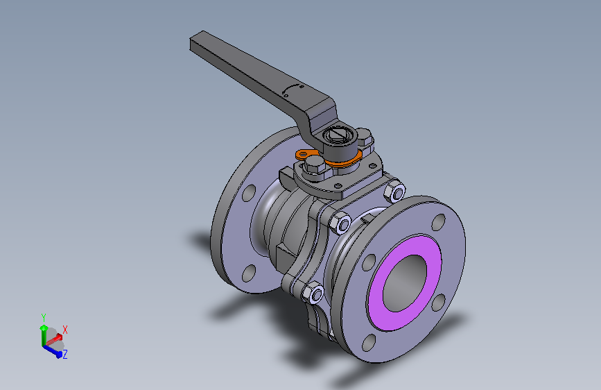 法兰连接球阀User Library-MD52C150DN65-2