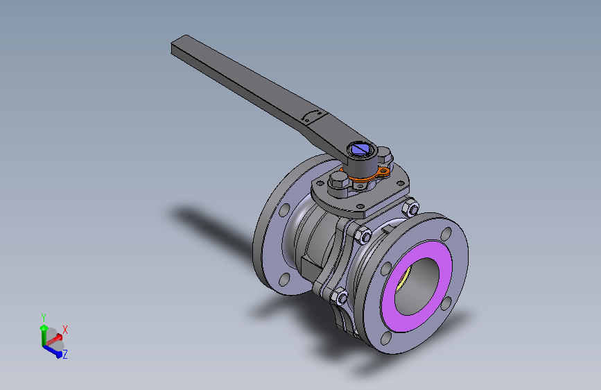 法兰连接球阀User Library-MD52C150DN80-2