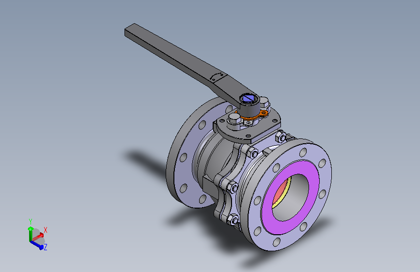 法兰连接球阀User Library-md52c150dn100-1