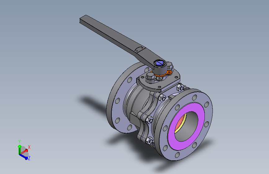 法兰连接球阀User Library-MD52C150DN100-2