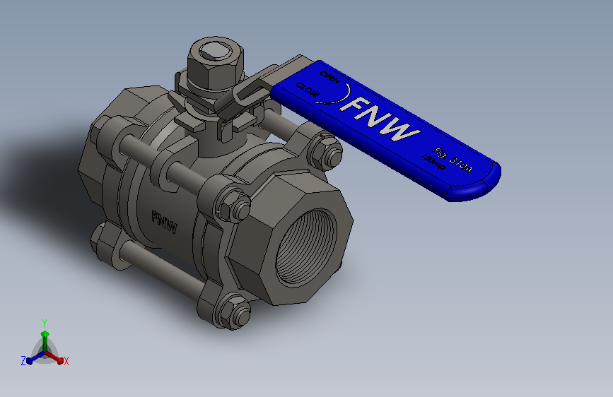 三片式内螺纹球阀FNW-FNW310AJ