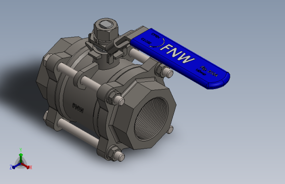 三片式内螺纹球阀FNW-FNW310AK