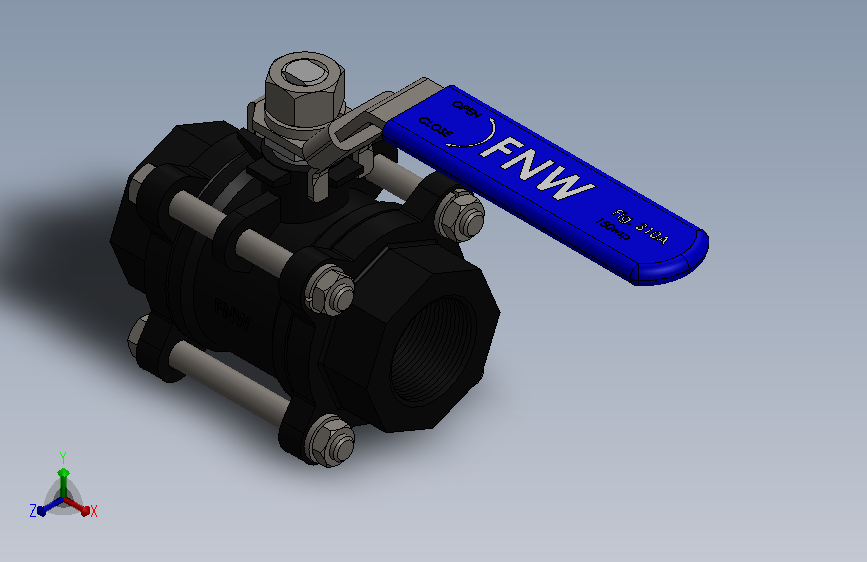 三片式内螺纹球阀FNW-FNW311AJ