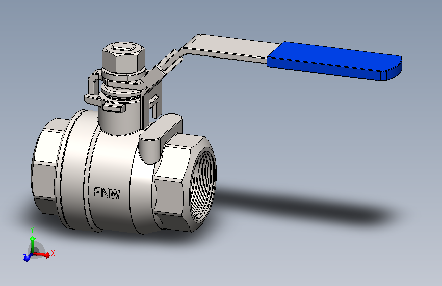 手动不锈钢内螺纹球阀DN40