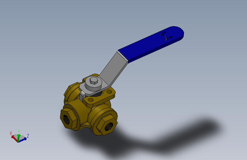 手动三通球阀FNW-FNW455B