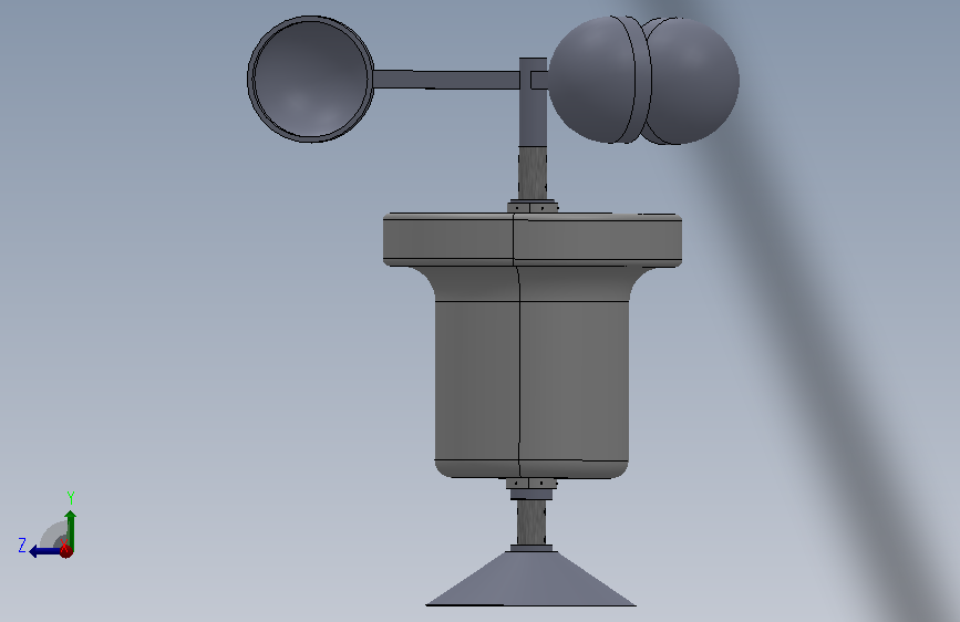 用于风速监控的复合式微风能量收集装置结构