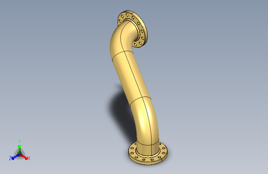 A0006501-双法兰90°弯管