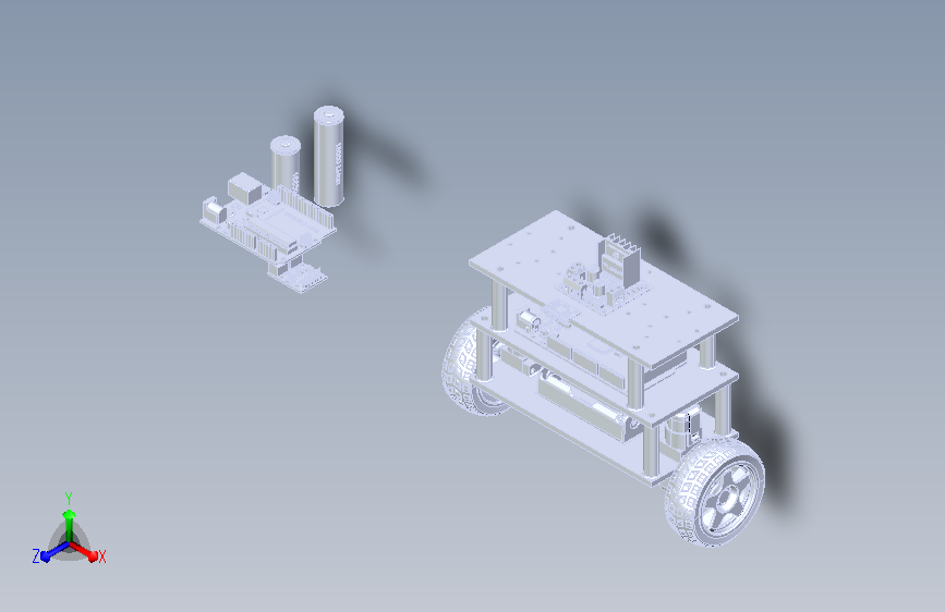 TT电机两轮自平衡玩具小车