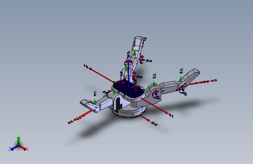 多关节夹爪机械手手指