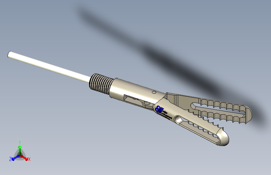 腹腔镜的单极钳拉帕罗镜钳头