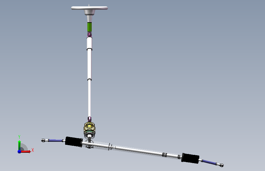 华晨宝马齿轮齿条转向器的设计三维SW+CAD+说明书==262524=250 正面视图