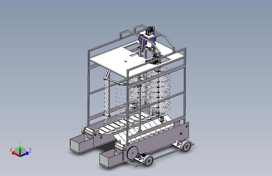 蓝莓收获机三维+二维