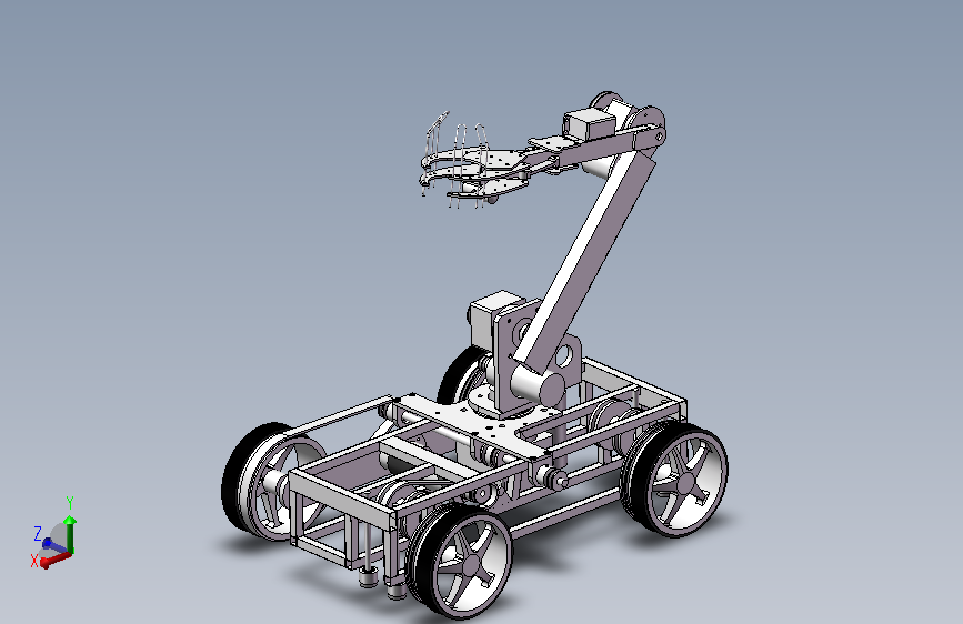 履带机械手采摘机器人