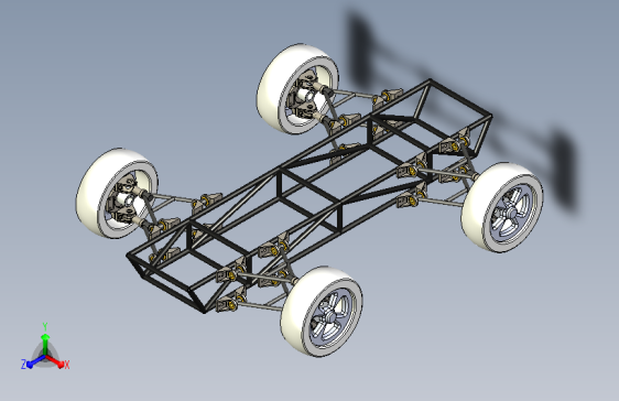 模块化悬架底盘简易结构