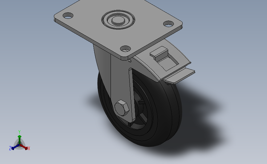 Z01-01B-125-304B普通工业轮[Z01-01B-100-304B]脚轮