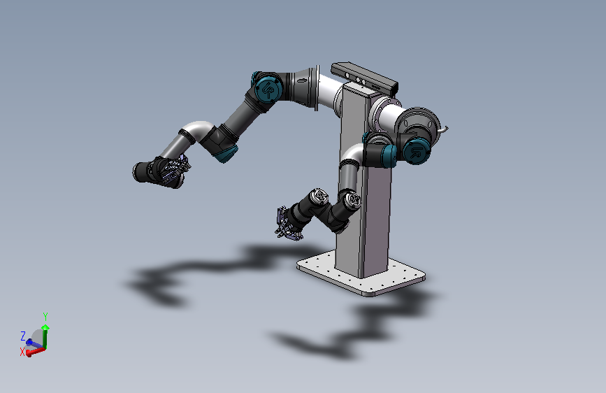 双臂机器人模型
