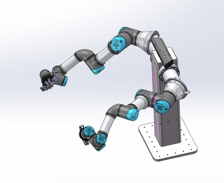双臂机器人模型