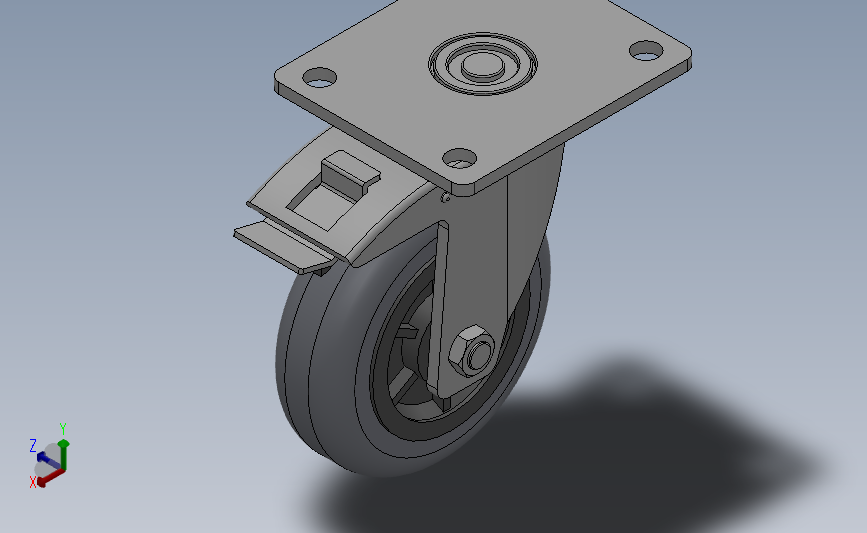 Z01-01B-125-304G普通工业轮[Z01-01B-100-304G]脚轮