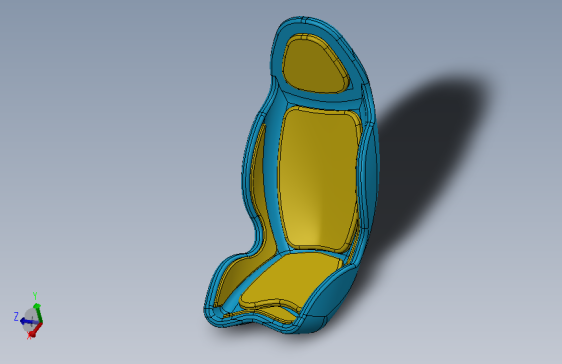 碳纤维桶形座椅结构