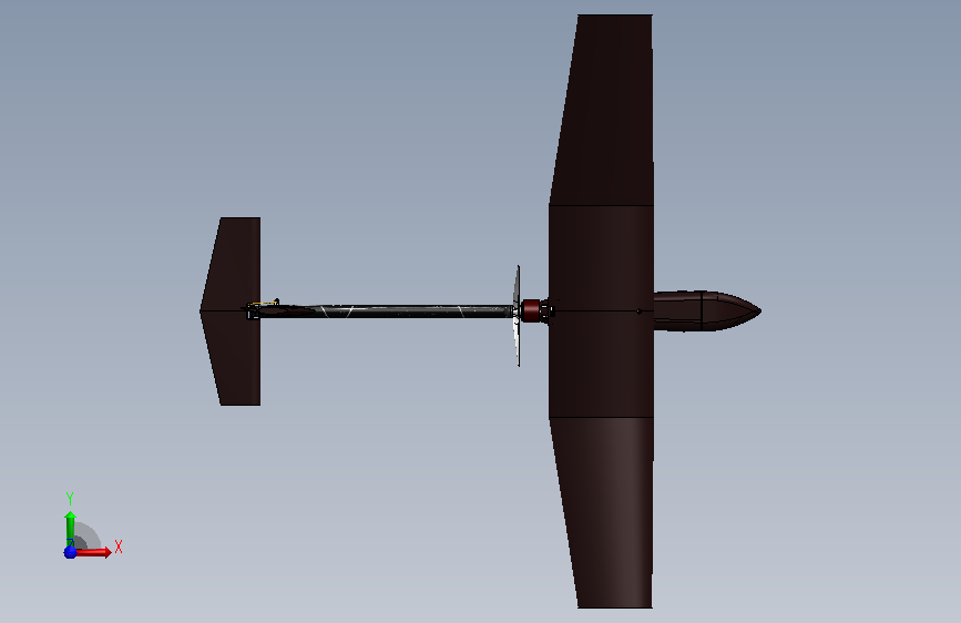 飞行器UAV 正面视图