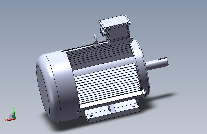 机座带底脚端盖无凸缘160M