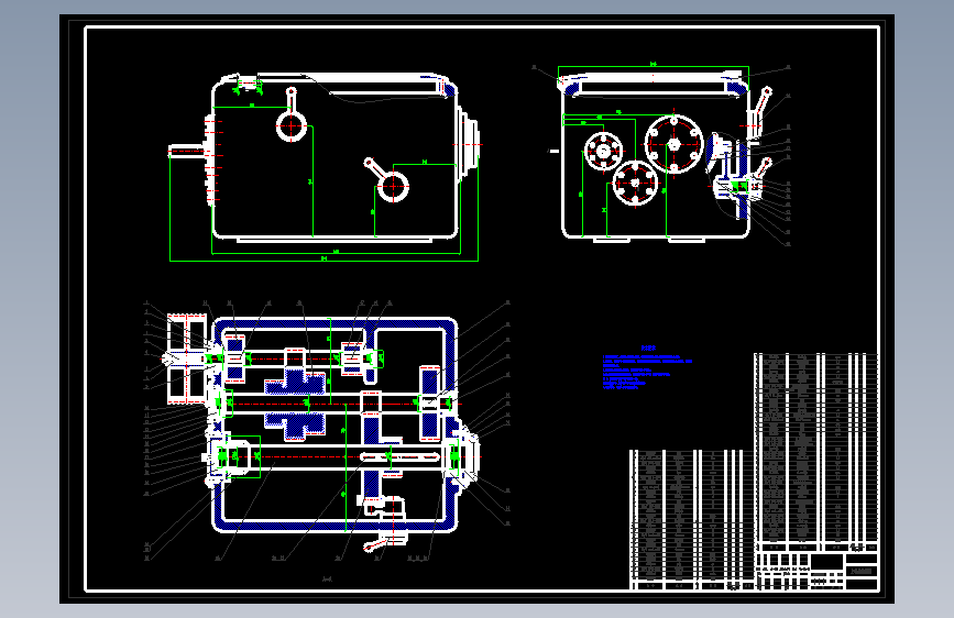 普通钻床主轴箱设计图纸-- 324683-10