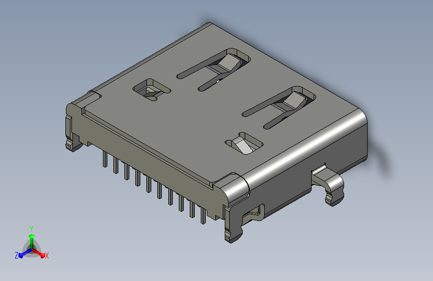 HDMI 19 针中间安装
