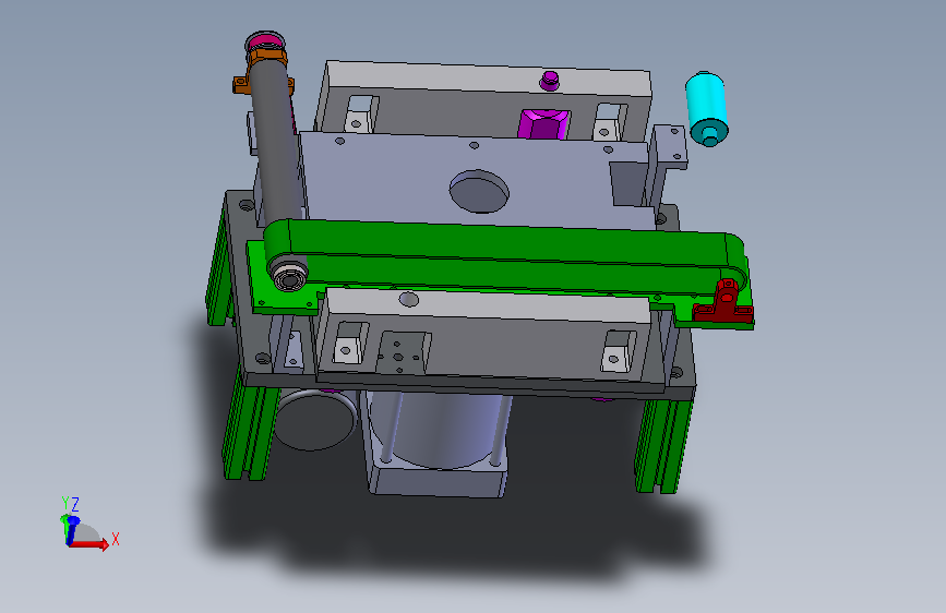 A31_顶升定位输送带结构图 XT