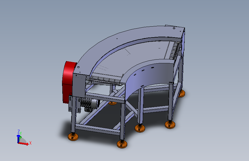 A1_90度转弯皮带线 XT