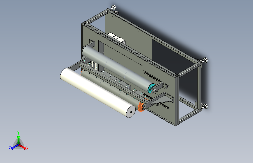 单体滚筒测试总装配体