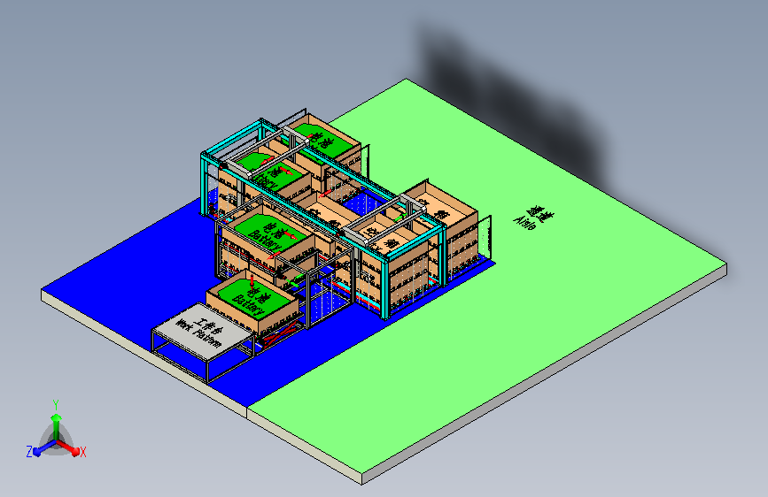 电车电池输送线