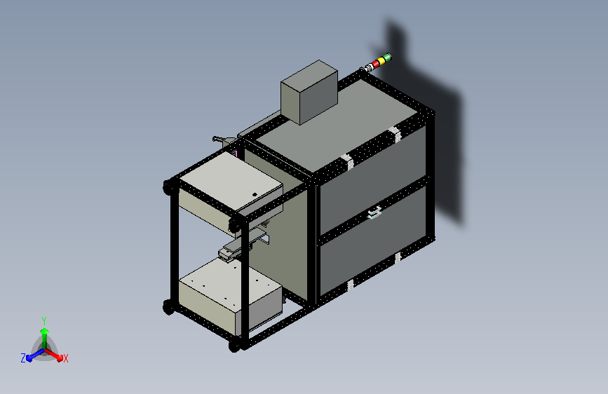 扶手箱水杯支架安装站