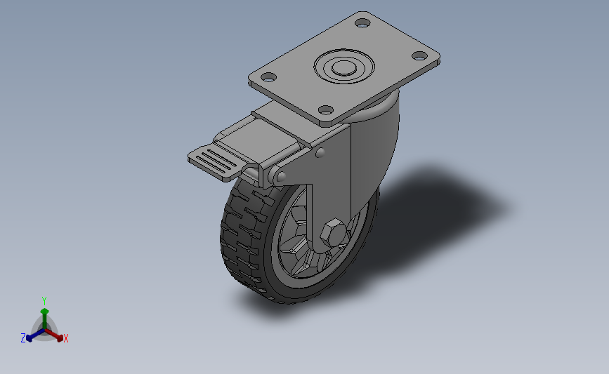 Z11-01B-100-421G中型轮[Z11-01B-100-421G]脚轮