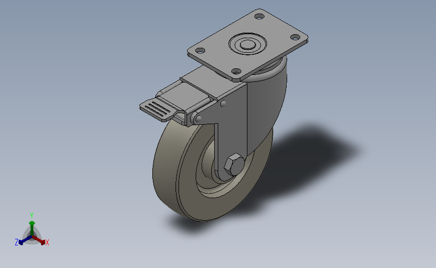 Z11-01B-100-502W中型轮[Z11-01B-125-502W]脚轮