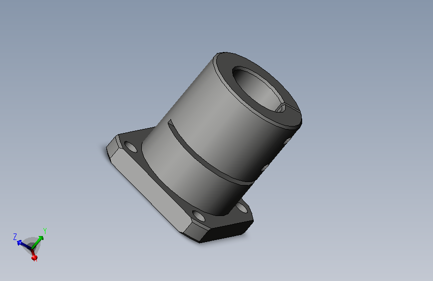 开口法兰导向轴支座GBL12-D25