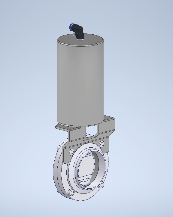 A0006573-3英寸卫生阀，气动控制，带弹簧复位