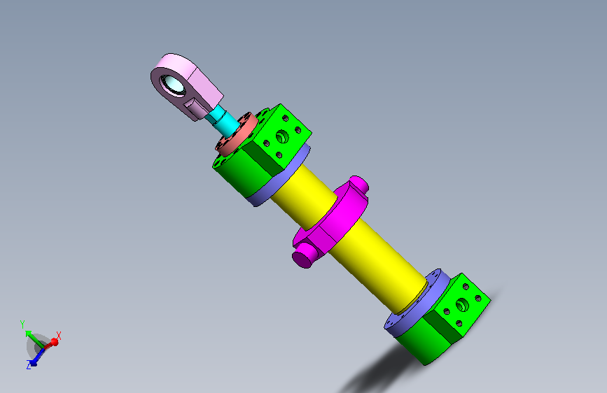 A0006646-磨机型液压缸设计（带SAE法兰）
